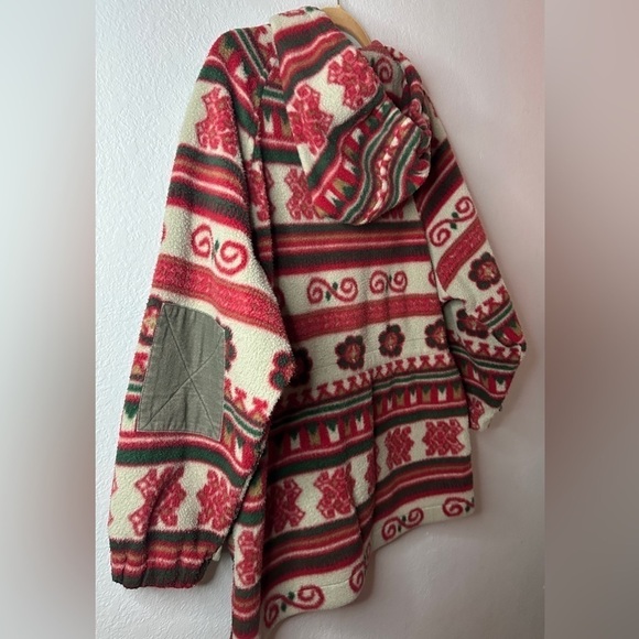 Vintage Mulberry Street Full Zip Aztec Print Fleece Jacket Women’s Large - Picture 11 of 15